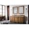 James Martin Vanities Bristol 72in Double Vanity, Saddle Brown w/ 3 CM Ethereal Noctis Quartz Top 157-V72-SBR-3ENC - alternate 2